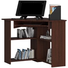 Письменный стол NORE Ted, коричневый цена и информация | Компьютерные, письменные столы | pigu.lt