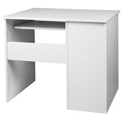 Rašomasis stalas NORE Pin, baltas/rudas kaina ir informacija | Kompiuteriniai, rašomieji stalai | pigu.lt