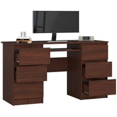 Письменный стол NORE A-11, темно-коричневый цена и информация | Компьютерные, письменные столы | pigu.lt