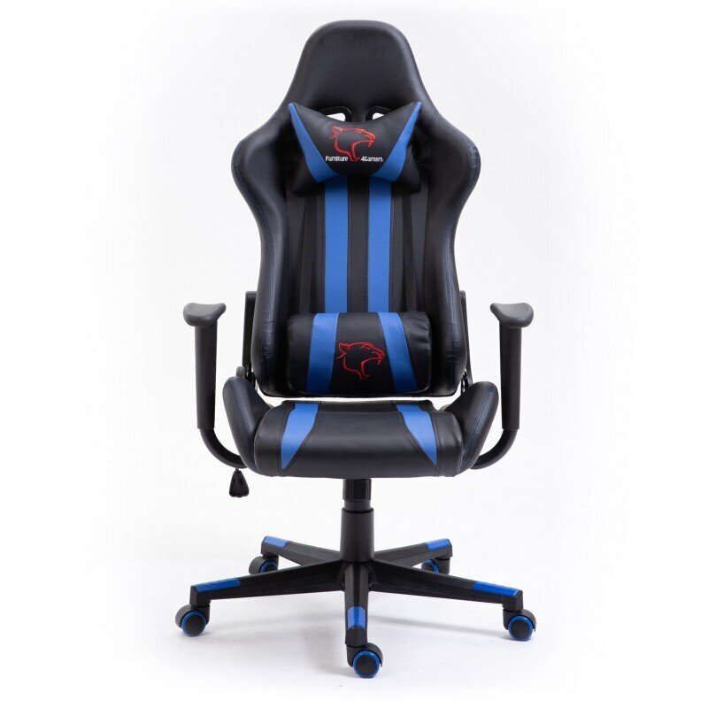 Žaidimų kėdė Nore F4G FG33, juoda/mėlyna kaina ir informacija | Biuro kėdės | pigu.lt