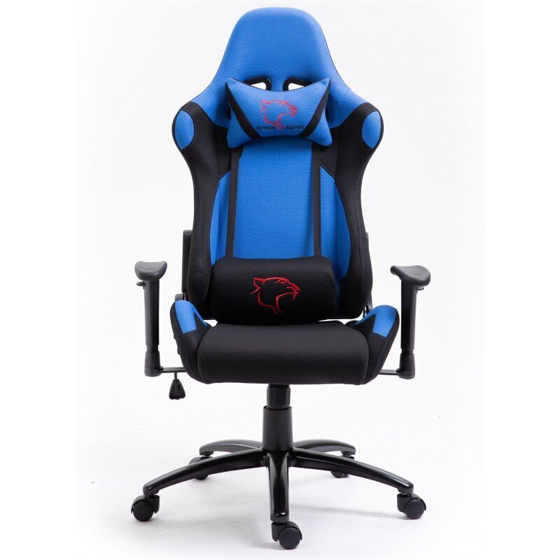 Žaidimų kėdė Nore F4G FG38/F, juoda/mėlyna kaina ir informacija | Biuro kėdės | pigu.lt