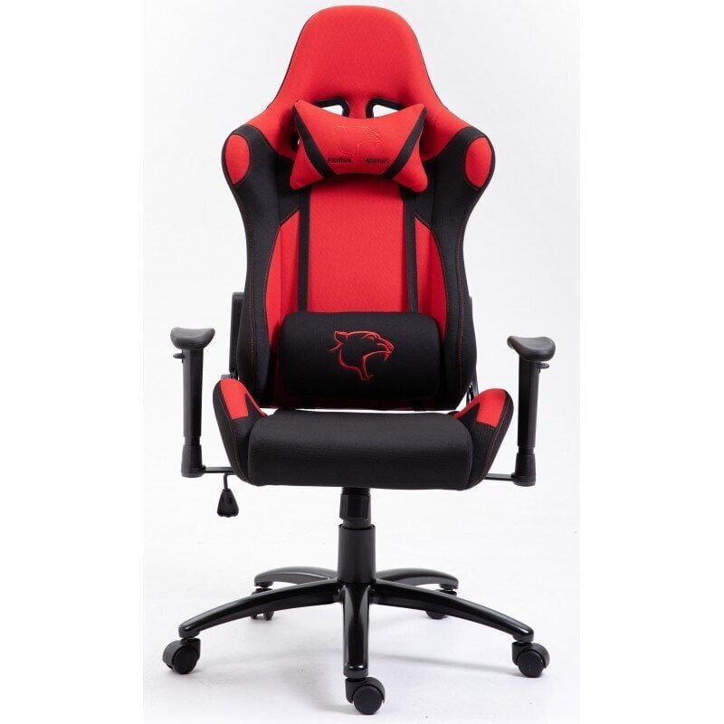 Žaidimų kėdė Nore F4G FG38/F, juoda/raudona kaina ir informacija | Biuro kėdės | pigu.lt