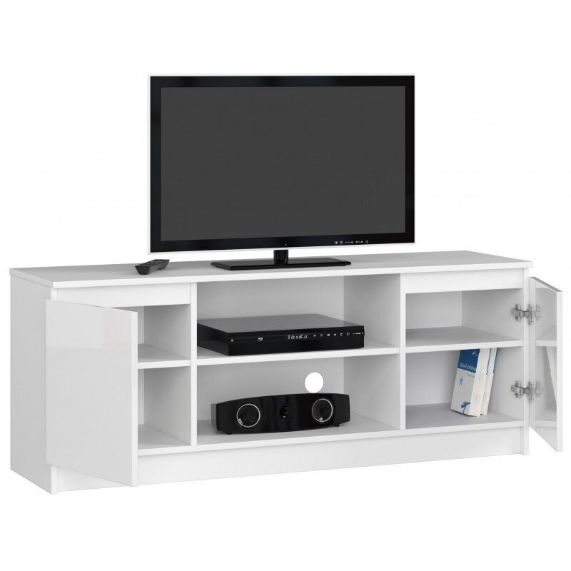 TV staliukas NORE K140, baltas kaina ir informacija | TV staliukai | pigu.lt
