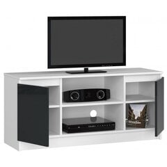 ТВ столик NORE RTV K120, белый/темно-серый цена и информация |  Тумбы под телевизор | pigu.lt