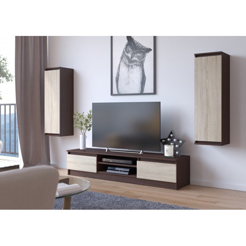 TV staliukas NORE CLP 160, rudos/ąžuolo spalvos kaina ir informacija | TV staliukai | pigu.lt