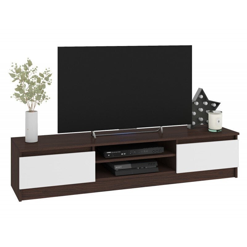 TV staliukas NORE CLP 160, rudas/baltas kaina ir informacija | TV staliukai | pigu.lt