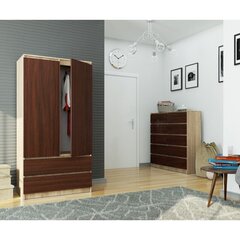 Шкаф NORE S90, цвета дуба/коричневый цена и информация | Шкафы | pigu.lt