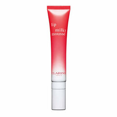 Lūpų balzamas-putos Clarins Lips Milky Mousse 10 ml, 01 Milky Strawberry kaina ir informacija | Lūpų dažai, blizgiai, balzamai, vazelinai | pigu.lt