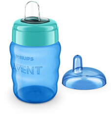 Поильник с мягким силиконовым носиком без ручек Philips Avent, 12 + месяцев, SCF553/05, 260 мл, синий цена и информация | Бутылочки и аксессуары | pigu.lt