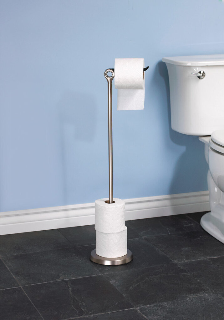 Umbra tualetinio popieriaus stovas Tucan, sidabrinis/juodas kaina ir informacija | Vonios kambario aksesuarai | pigu.lt