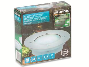 Grundig įmontuojamas šviestuvas su saulės baterija,14x3,3cm kaina ir informacija | Lauko šviestuvai | pigu.lt