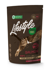 Nature's Protection Lifestyle begrūdis sausas maistas su lašiša senstančioms katėms, 400 g kaina ir informacija | Sausas maistas katėms | pigu.lt