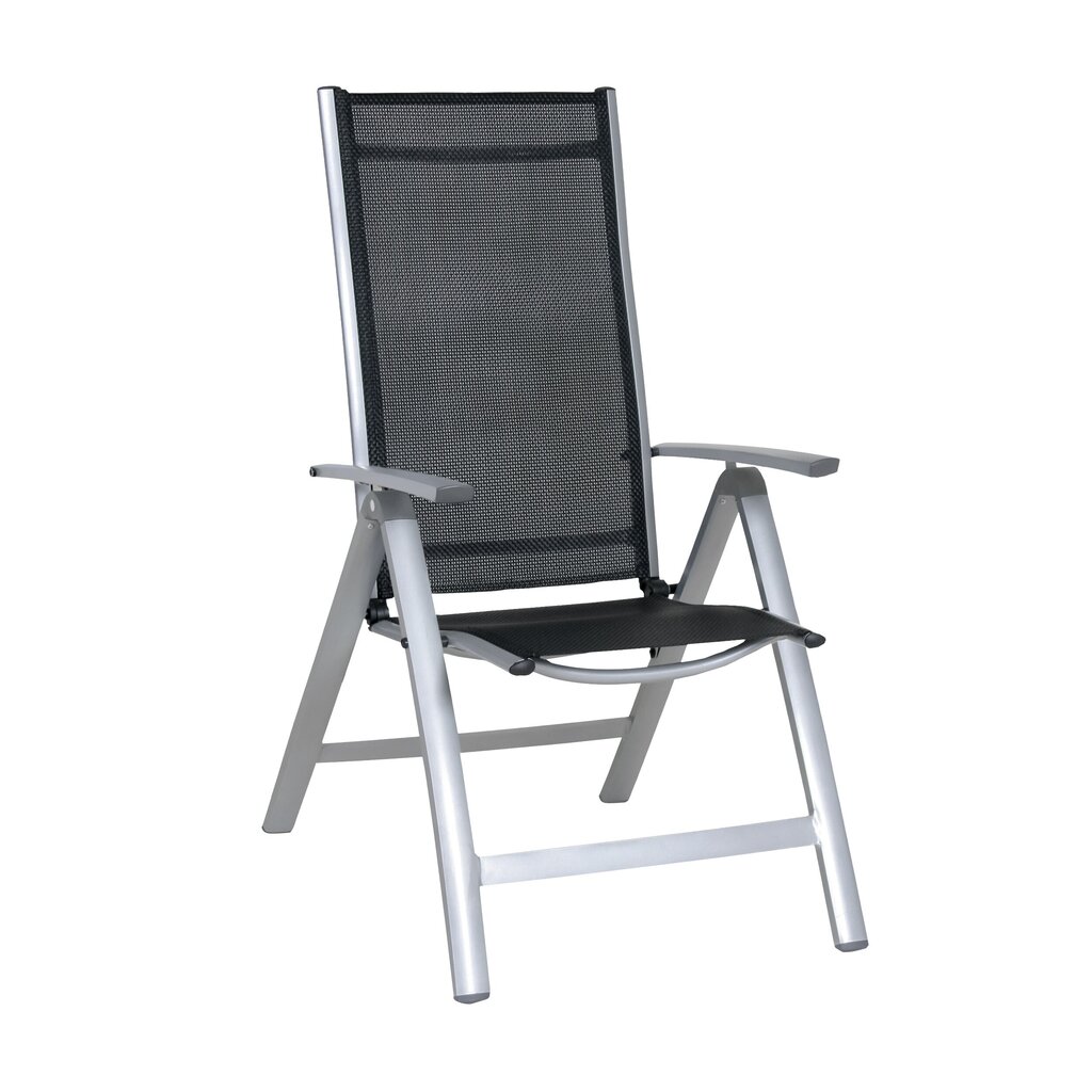 Sodo kėdė MIR-T972, juoda/pilka kaina ir informacija | Lauko kėdės, foteliai, pufai | pigu.lt