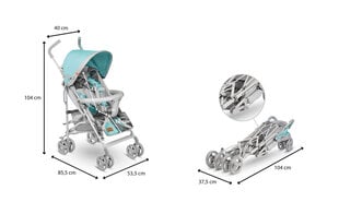 Спортивная коляска Lionelo Elia Tropical, Turquoise цена и информация | Коляски | pigu.lt
