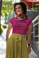 Moteriški marškinėliai „Visos mamos kaip mamos“, rožiniai kaina ir informacija | Originalūs marškinėliai | pigu.lt