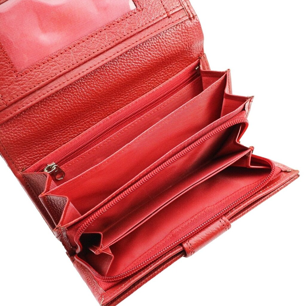 Piniginė GENUINE LEATHER 536RDN цена и информация | Piniginės, kortelių dėklai moterims | pigu.lt