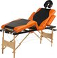 Masažo stalas Bodyfit 1045, juodas/oranžinis kaina ir informacija | Masažo reikmenys | pigu.lt