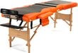 Masažo stalas Bodyfit 1045, juodas/oranžinis kaina ir informacija | Masažo reikmenys | pigu.lt