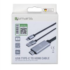 4smarts, USB-A/Lightning/HDMI, 1.8 m kaina ir informacija | Kabeliai ir laidai | pigu.lt