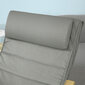 Supamas krėslas SoBuy FST16-DG, pilkas/rudas kaina ir informacija | Svetainės foteliai | pigu.lt
