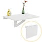 Sulenkiamas virtuvės stalas SoBuy FWT03-W, baltas цена и информация | Virtuvės ir valgomojo stalai, staliukai | pigu.lt