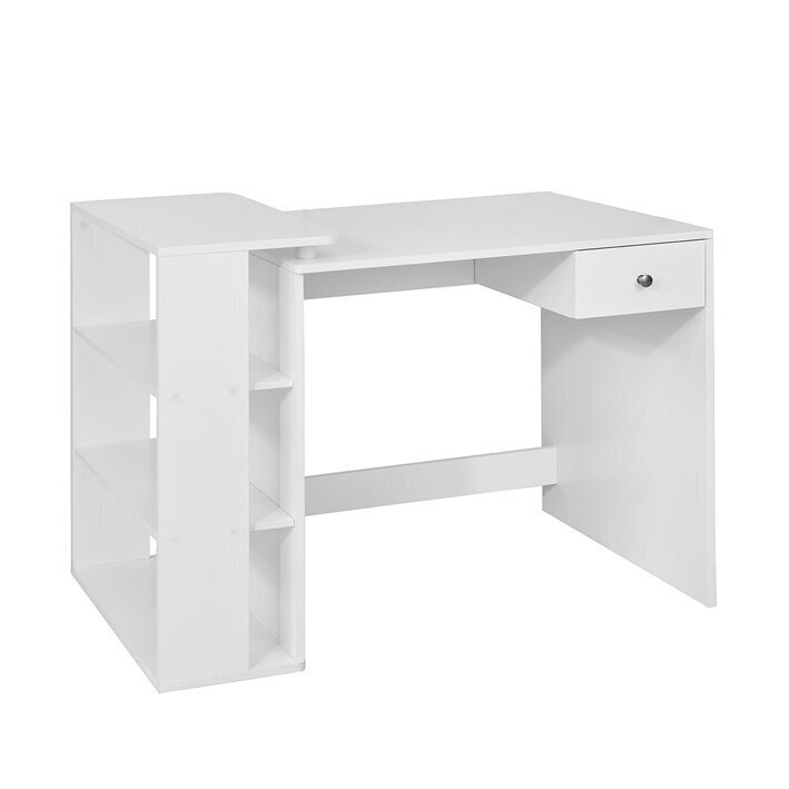 Rašomasis stalas SoBuy FWT35-W, baltas kaina ir informacija | Kompiuteriniai, rašomieji stalai | pigu.lt