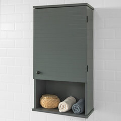 Подвесной шкаф для ванной комнаты SoBuy BZR25-DG, серый цена и информация | Шкафчики для ванной | pigu.lt