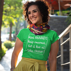 Женская футболка „Замечательная мама“, зеленая цена и информация | Оригинальные футболки | pigu.lt