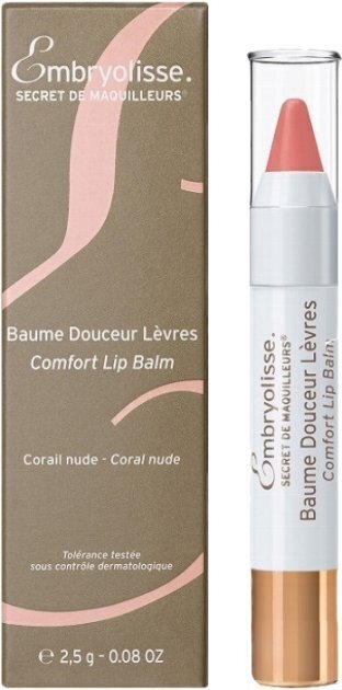 Lūpų balzamas su spalva Embryolisse Comfort, 2,5 g, Coral Nude цена и информация | Lūpų dažai, blizgiai, balzamai, vazelinai | pigu.lt