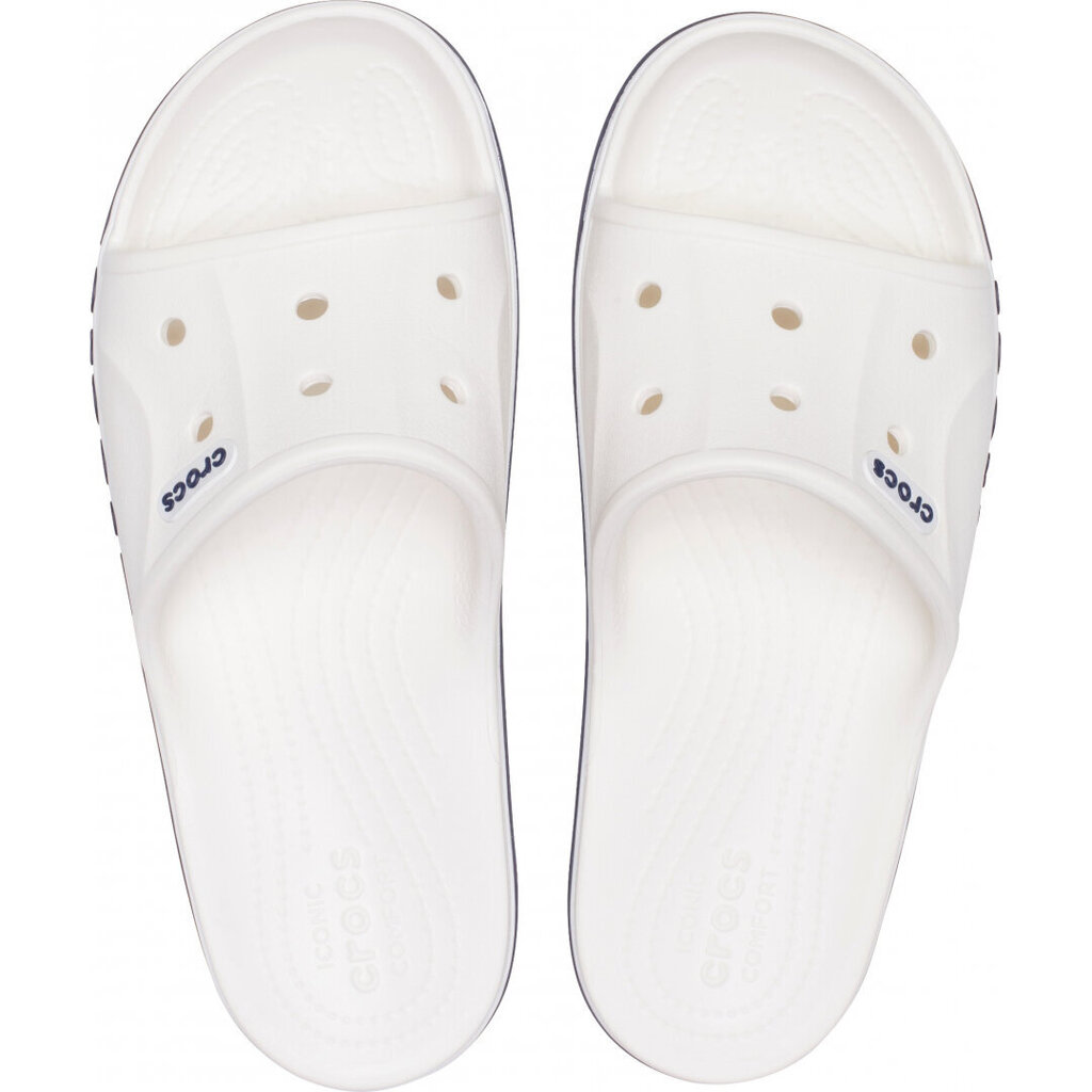 Crocs™ moteriškos šlepetės Bayaband Slide, baltos kaina ir informacija | Šlepetės moterims | pigu.lt