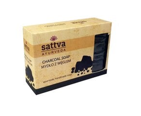 Muilas su aktyvuota anglim Charcoal, Sattva Ayurveda, 125g kaina ir informacija | Muilai | pigu.lt