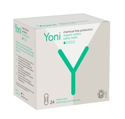 Kasdieniniai įklotai Yoni Cotton Panty Liners 24vnt. kaina ir informacija | Tamponai, higieniniai paketai, įklotai | pigu.lt