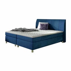 Кровать Selsey Pelton 160x200 см, синяя цена и информация | Кровати | pigu.lt