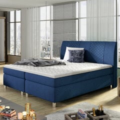 Кровать Selsey Pelton 180x200 см, синяя цена и информация | Кровати | pigu.lt