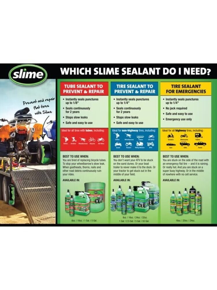 Slime hermetikas bekamerinėms padangoms 946 ml 32OZ kaina ir informacija | Autochemija | pigu.lt