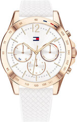 Tommy Hilfiger moteriškas laikrodis, baltas kaina ir informacija | Moteriški laikrodžiai | pigu.lt