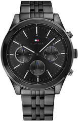 Tommy Hilfiger vyriškas laikrodis, juodas kaina ir informacija | Vyriški laikrodžiai | pigu.lt