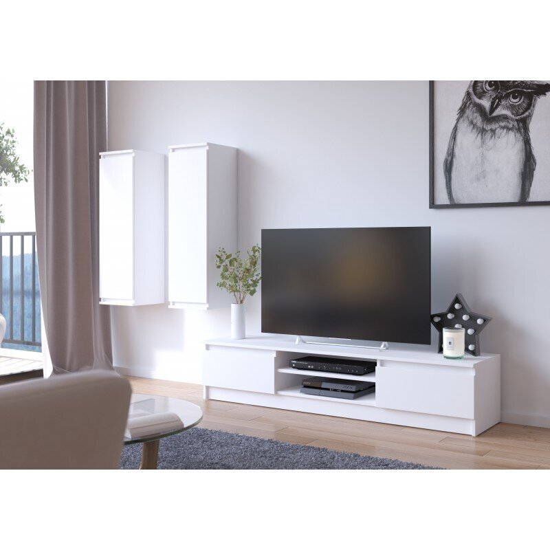 TV staliukas NORE K160, baltas kaina ir informacija | TV staliukai | pigu.lt