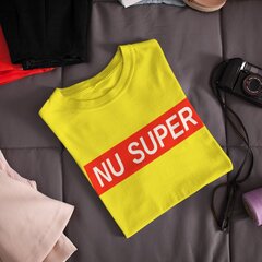 Moteriški marškinėliai „NU SUPER“ kaina ir informacija | Originalūs marškinėliai | pigu.lt