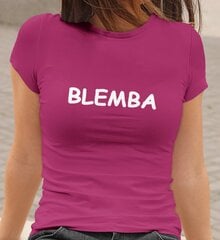 Moteriški marškinėliai „BLEMBA“, rožiniai kaina ir informacija | Originalūs marškinėliai | pigu.lt