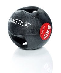 Svorinis kamuolys su rankenomis Gymstick, juodas kaina ir informacija | Svoriniai kamuoliai | pigu.lt