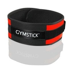 Пояс для поднятия тяжестей Gymstick (универсальный размер), красный/черный цена и информация | Гантели, гири, штанги | pigu.lt
