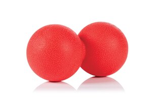 Miofascialinis dvigubas kamuoliukas Gymstick, raudonas kaina ir informacija | Masažo reikmenys | pigu.lt