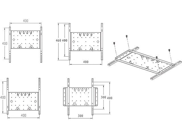 Multibrackets M VESA Super Slim Tilt & Turn 32-65” цена и информация | Televizorių laikikliai, tvirtinimai | pigu.lt