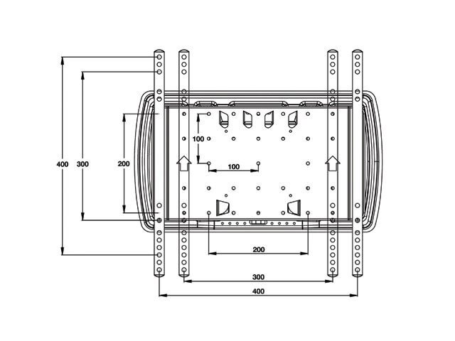 Multibrackets M VESA Super Slim Tilt & Turn 32-65” цена и информация | Televizorių laikikliai, tvirtinimai | pigu.lt