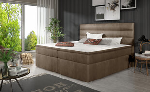 Кровать NORE Softy 140x200 см, светло-коричневая цена и информация | Кровати | pigu.lt