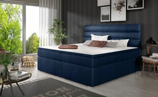 Кровать NORE Softy 140x200 см, темно-синяя цена и информация | Кровати | pigu.lt