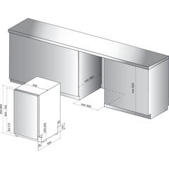 Посудомоечная машина Whirlpool WSIC 3M27 C цена и информация | Whirlpool Кухонная техника | pigu.lt