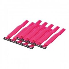 LOGILINK - Cable Tie with velco  pink цена и информация | Кабели и провода | pigu.lt