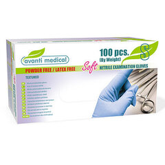 Nitrilinės pirštinės Avanti Medical 100 vnt kaina ir informacija | Pirmoji pagalba | pigu.lt